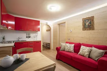 Zwei-Zimmer Ferienwohnung Hotel Alpenrose Arabba