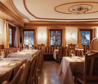 Sala del ristorante Hotel Alpenrose